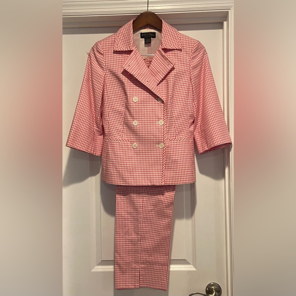 Brooks Brothers Pink Gingham Suit Set